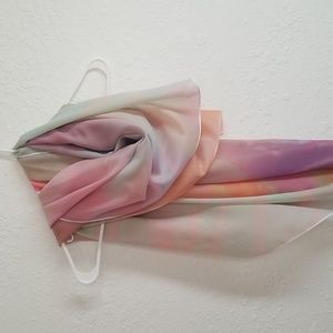 Chiffon Scarf: Ombre pastels 55" x 55”